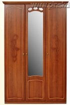 Шкаф Александра 3-х дверный с одним зеркалом. П 251.05 Пинскдрев
